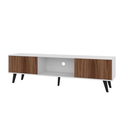 Manhattan Comfort Doyers TV Stand for TVs up to 75  : Modern Media Console with Cable Management