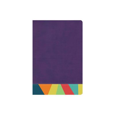 Rvr 1960 Biblia de Estudio Arcoiris, Morado/Multicolor - by B&h Espaol Editorial (Leather Bound)