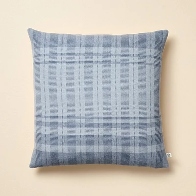 18x18 Tonal Plaid Square Throw Pillow