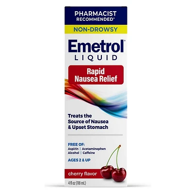 Emetrol Liquid Non-Drowsy Nausea Relief - Cherry Flavor - 4fl oz