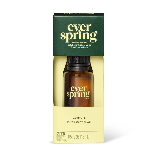 Lemon Pure Essential Oil - 0.5 fl oz - Everspring