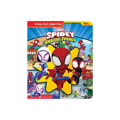 Disney Junior Marvel Spidey and His Amazing Friends: Little First Look and Find - by Pi Kids (Board Book)