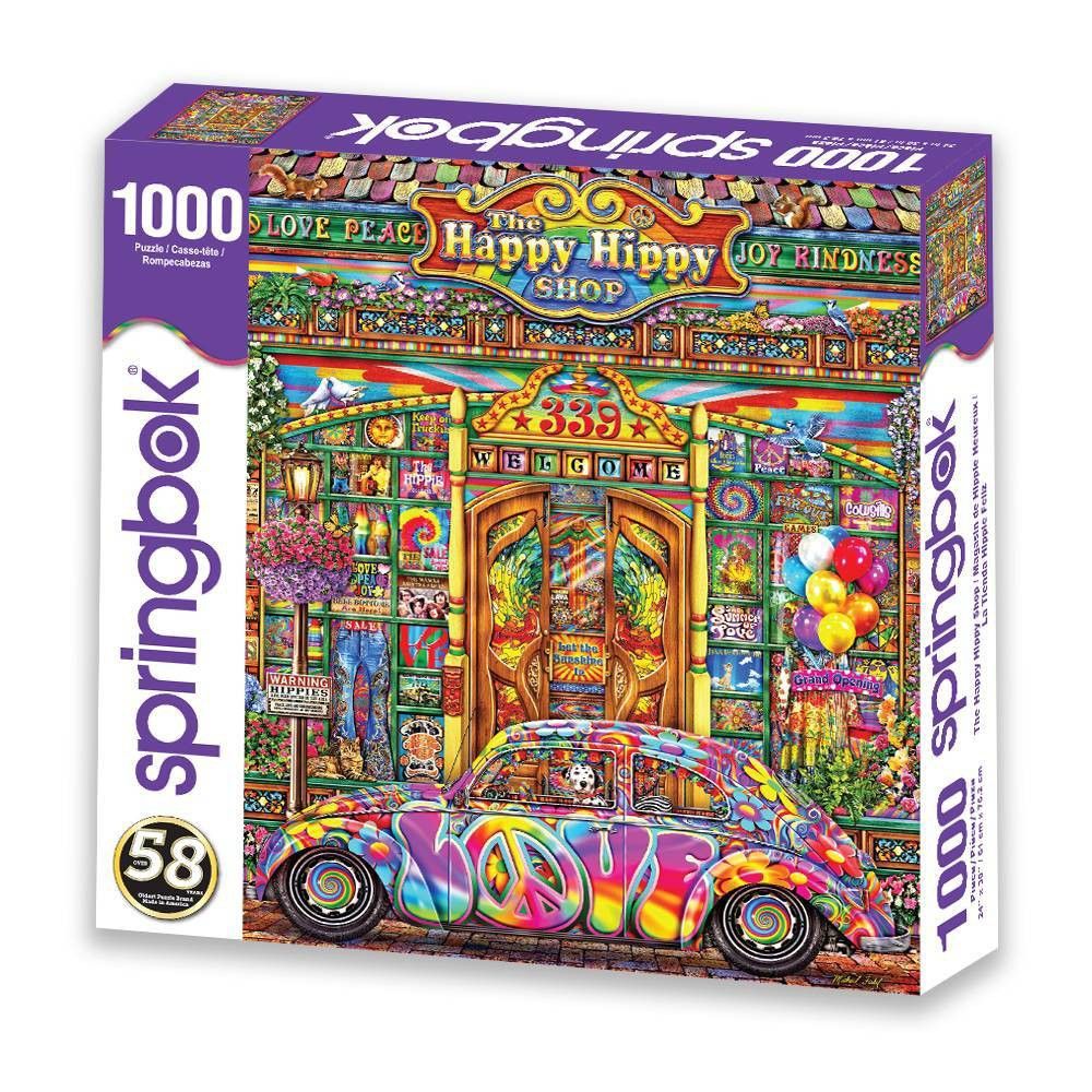 Springbok The Happy Hippy Shop Jigsaw Puzzle - 1000pc