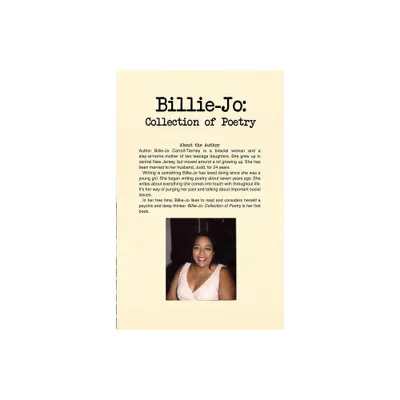 Billie-Jo - by Billie-Jo Carroll-Tierney (Paperback)