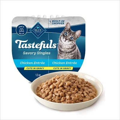 Blue Buffalo Tastefuls Savory Singles Chicken Entree Cuts in Gravy Adult Wet Cat Food - 2.6oz