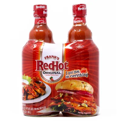 Franks Red Hot Original Hot Sauce - 25oz / 2pk