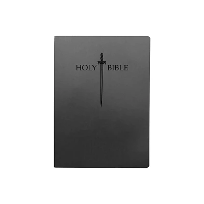 Kjver Sword Holy Bible, Large Print, Black Ultrasoft, Thumb Index - (King James Version Easy Read Bible) by Whitaker House (Leather Bound)