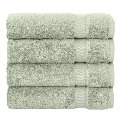 4pc Sinemis Terry Hand Towel Set Green - Linum Home Textiles