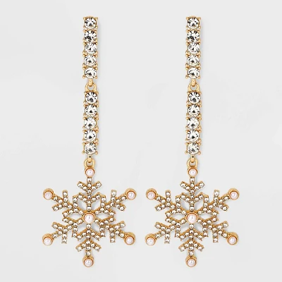 SUGARFIX by BaubleBar Feeling Frosty Earrings - Gold