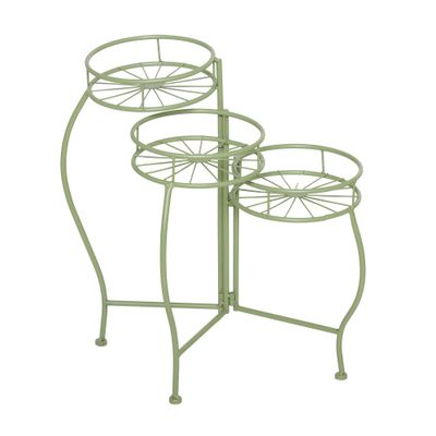 21.45 Transitional Iron Planter Stand Green - Olivia & May