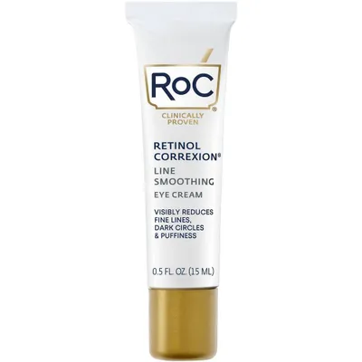 RoC Retinol Correxion Line Smoothing Anti-Aging Wrinkle Eye Cream for Dark Circles & Puffy Eyes - 0.5 fl oz