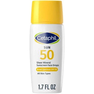 Cetaphil Sheer Mineral Liquid Face Sunscreen SPF 50 - 1.7 fl oz