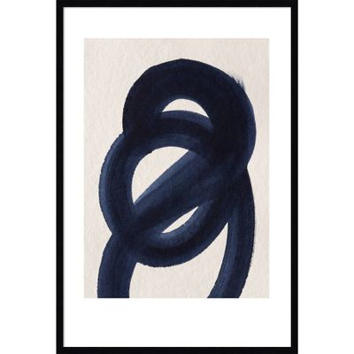 28 x 41 RJ Japandi 5 by Simon West Framed Wall Art Print Black - Amanti Art: Large Zen Lithograph, Modern Decor