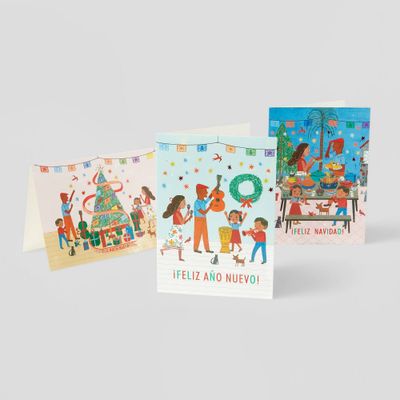 10ct John Parra Assorted Holiday Greeting Card - Wondershop