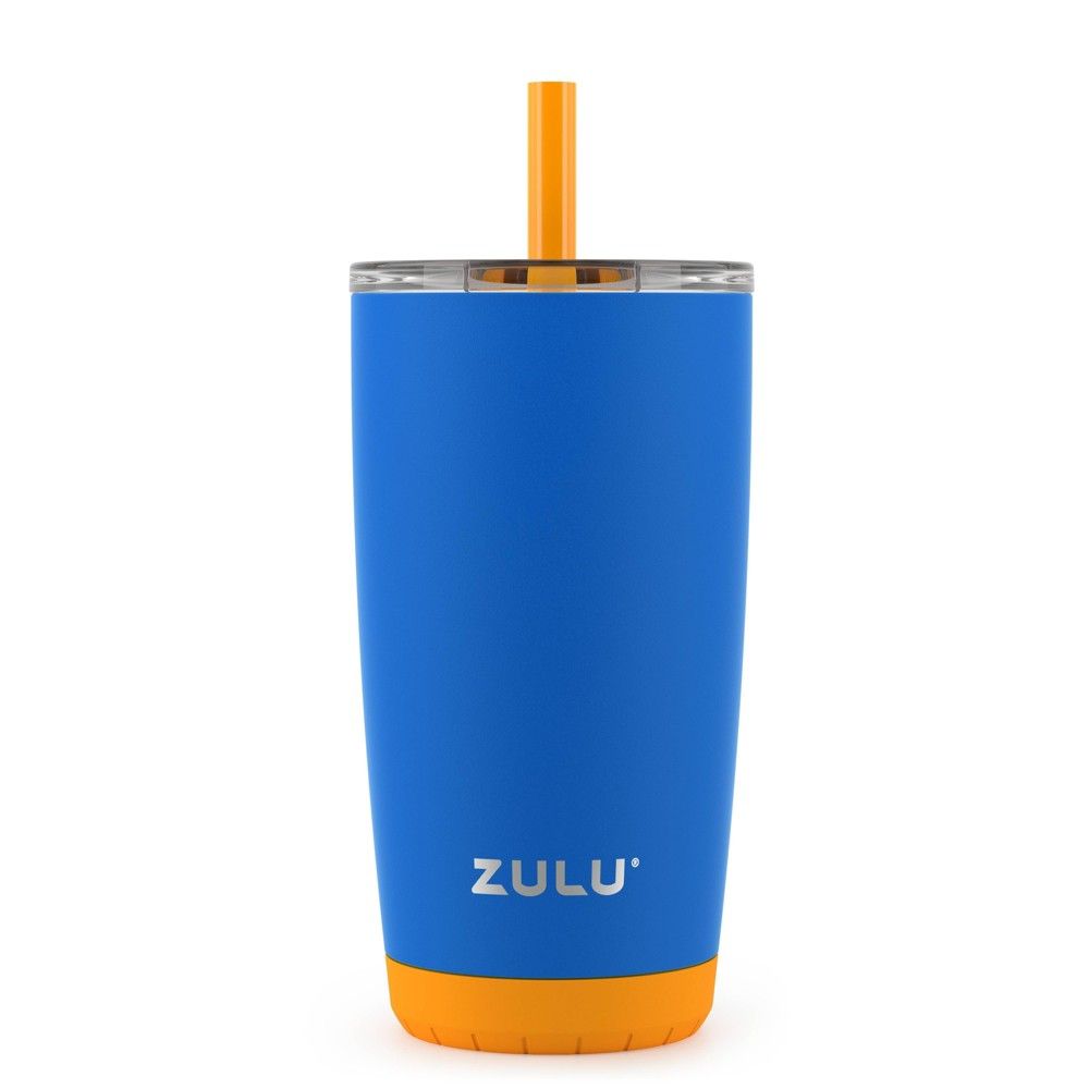 Zak Designs 12oz and 15oz 2-Pack Straw Tumbler Stainless Steel and