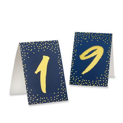 18ct 1-18 Tented Table Numbers Navy