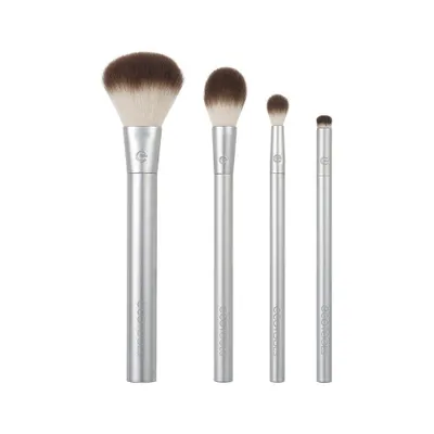 EcoTools Precious Metals Cheek and Eye Highlight Brush Set - 4pc