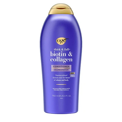 OGX Thick & Full Biotin & Collagen Salon Size Conditioner for Thin Hair -  fl oz