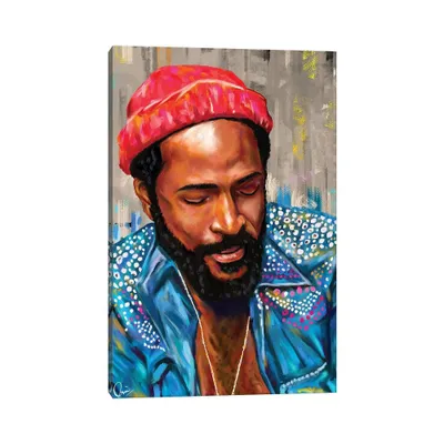 Marvin Gaye by Crixtover Edwin Unframed Wall Canvas - iCanvas