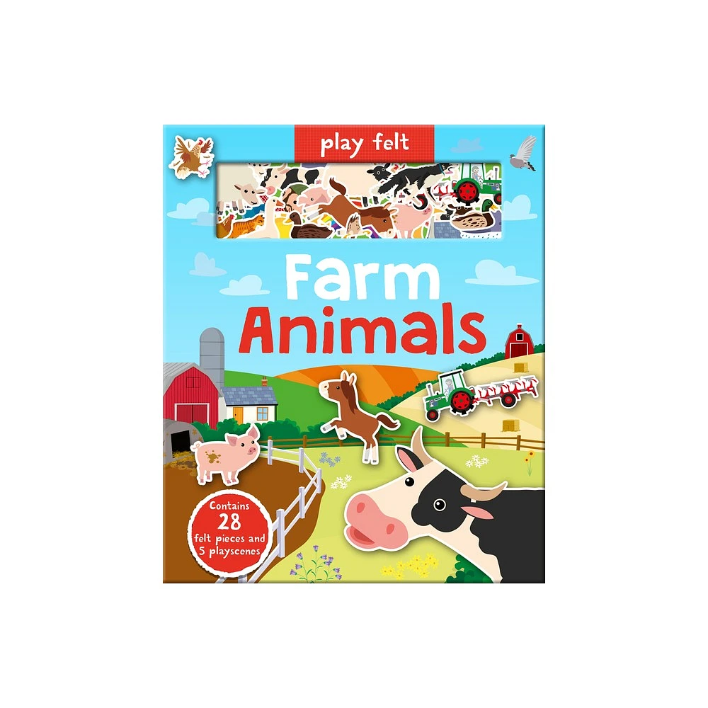 Play Felt: Farm Animals - (Soft Felt Play Books) by Amber Lily (Hardcover)