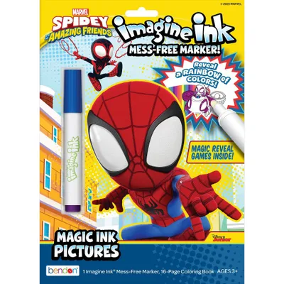 Marvel Spidey & His Amazing Friends Coloring Book with Crayons