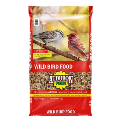 Audubon Park 20lb Wild Bird Food: Nutritious Mix for Quail & Doves, Ideal for Year-Round Feeding