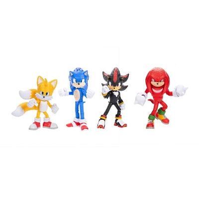 Sonic the Hedgehog 3 5 Action Figure Set - 4pk: Superheroes & Comics, Animation, TV and Movies, Batteries Included (Target Exclusive)