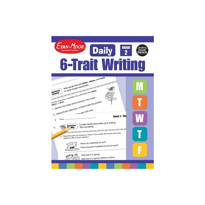 Daily 6-Trait Writing, Grade 2 Teacher Edition - by Evan-Moor Educational Publishers (Paperback)