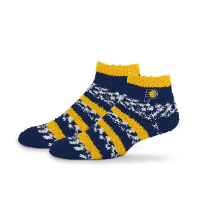 NBA Indiana Pacer Multi Stripe Fuzzy Sock