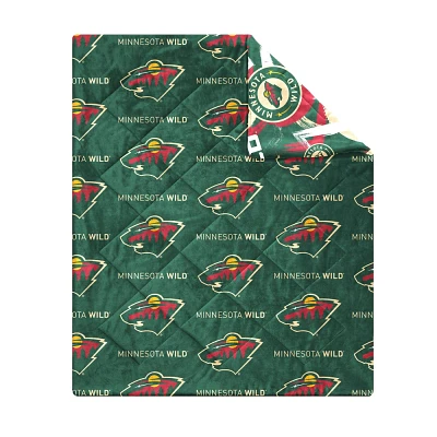 NHL Minnesota Wild 50 x 60 Two Sided Plush Throw Blanket