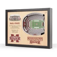 NCAA Mississippi State Bulldogs 25-Layer StadiumViews 3D Wall Art