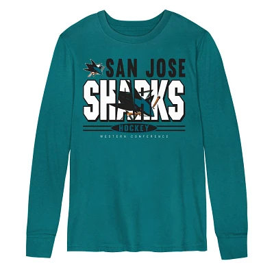 NHL San Jose Sharks Boys Long Sleeve T-Shirt