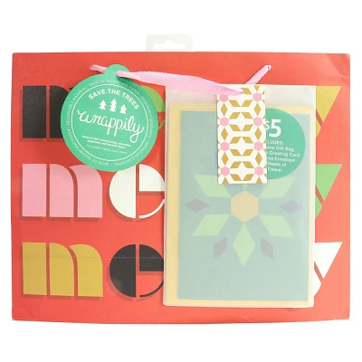 Wrappily Merry Merry Merry Christmas Gift Packaging Set