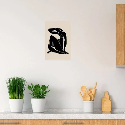 iCanvas Black Woman Pose by Nikki Canvas Print Wall Art