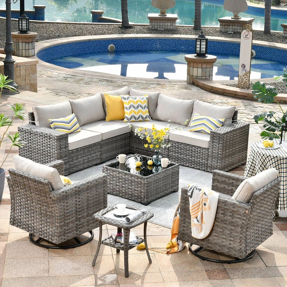 Sectional Sofa Target Patio Sectional Ovios Marlton 9pc Wicker