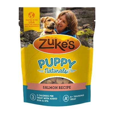 Zukes Puppy Naturals Soft Chews with Vitamins & Minerals Salmon Flavor Training Dog Treats - 5oz