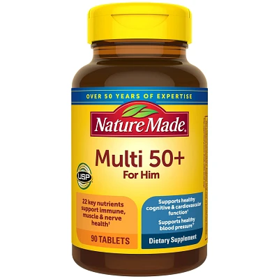 Nature Made Multivitamin For Him 50+ Tablets - 90ct