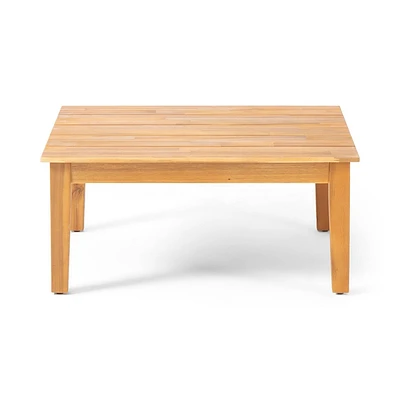 Christopher Knight Home Loft Acacia Wood Outdoor Coffee Table Teak