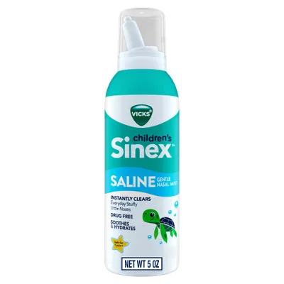 Vicks Sinex Childrens Saline Nasal Spray Ultra Fine Mist - 5oz