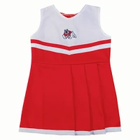 NCAA Fresno State Bulldogs Toddler Girls 2pc Cheer Dress Set