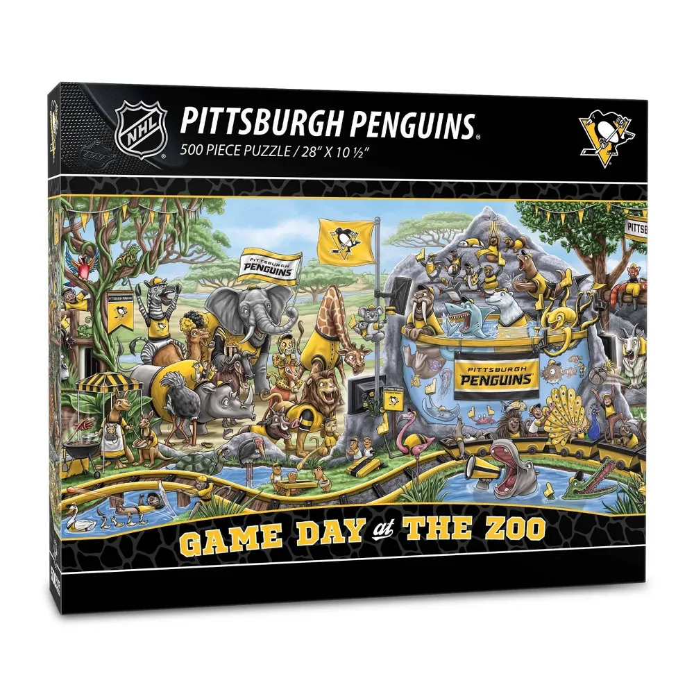 NHL Pittsburgh Penguins Game Day At The Zoo Puzzle - 500pc | The Market  Place