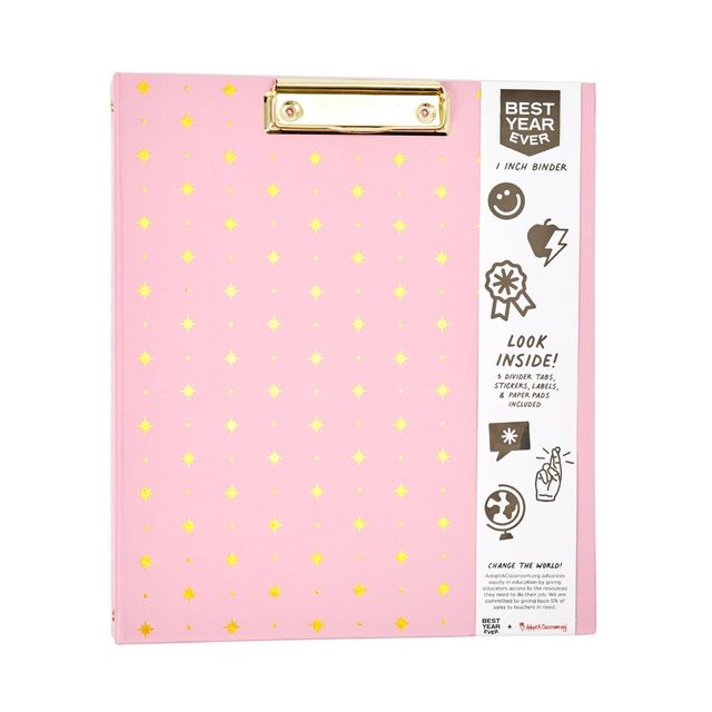 1 Ring Binder Ditsy Floral Pink - Greenroom : Target