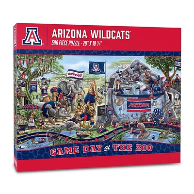 NCAA Arizona Wildcats Game Day at the Zoo 500pc Jigsaw Puzzle