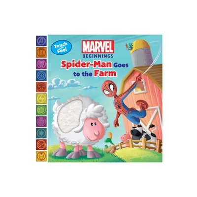 Marvel Beginnings: Spider Man Goes to the Farm - by Steve Behling (Board Book)