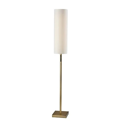 Adesso Matilda Floor Lamp (Includes LED Light Bulb) with Smart Switch Brass: Touch Sensor, Dimmable, Metal Body