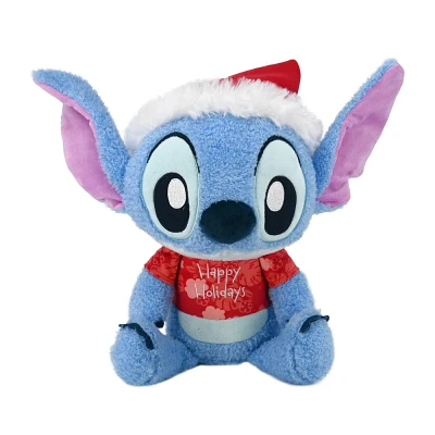 Disney Baby Stitch Holiday Plush with Santa Hat