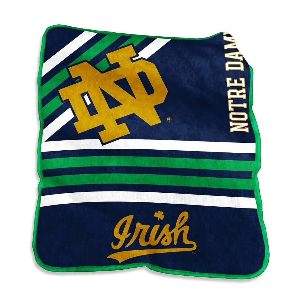 NCAA Notre Dame Fighting Irish Raschel Throw Blanket