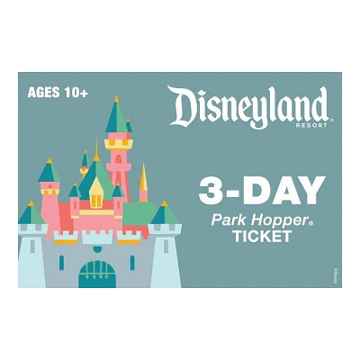 Disneyland 3 Day Park Hopper Ticket $505 (Ages 10+)