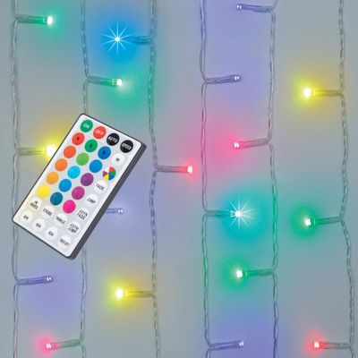 5 x 3.5 LED RGB Curtain Light with Remote - West & Arrow
