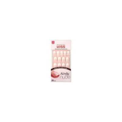 Kiss Nails Salon Acrylic Nude French Manicure - Cashmere - 28ct